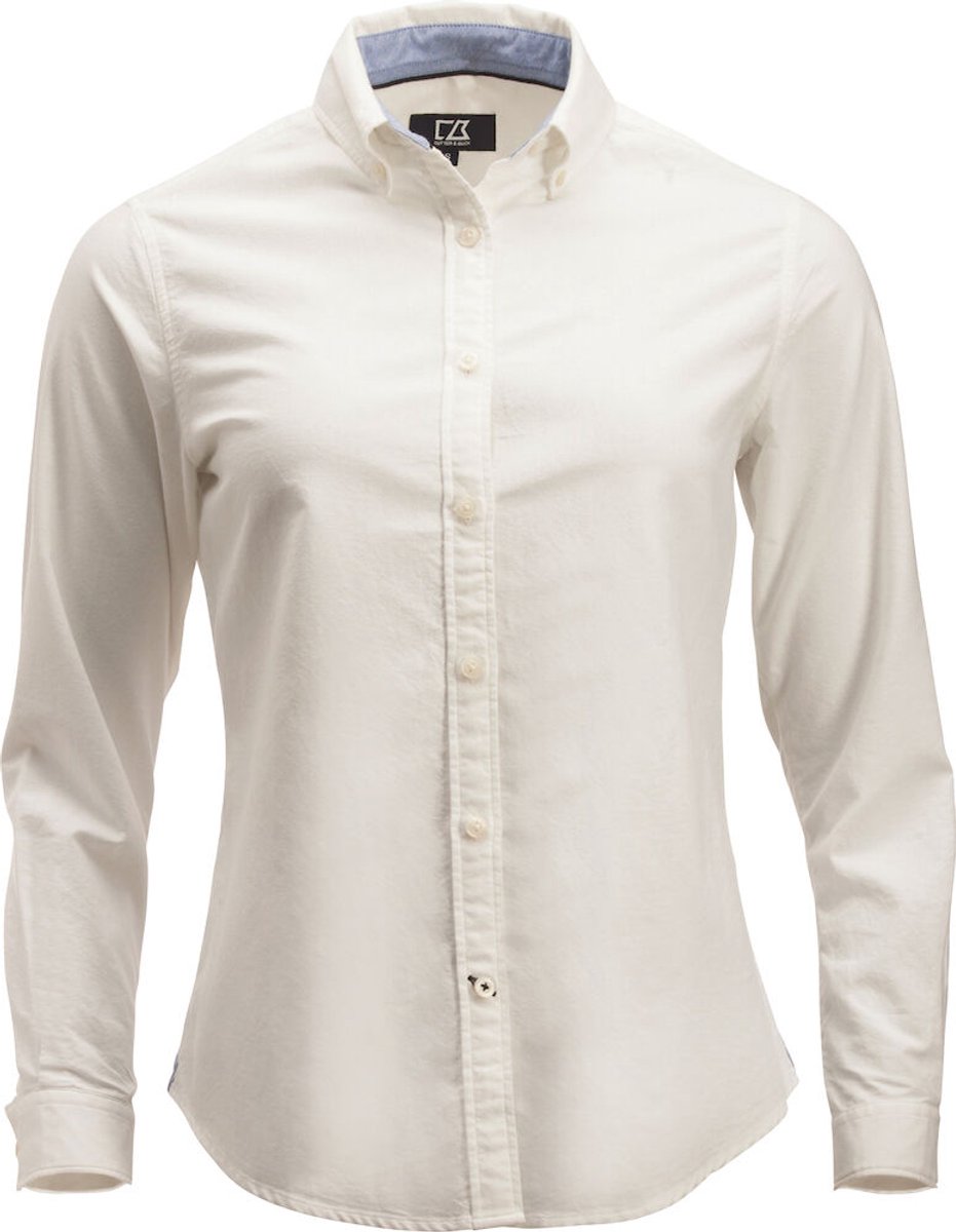 Cutter & Buck Belfair Oxford Shirt Dames 352401 - Wit - XS
