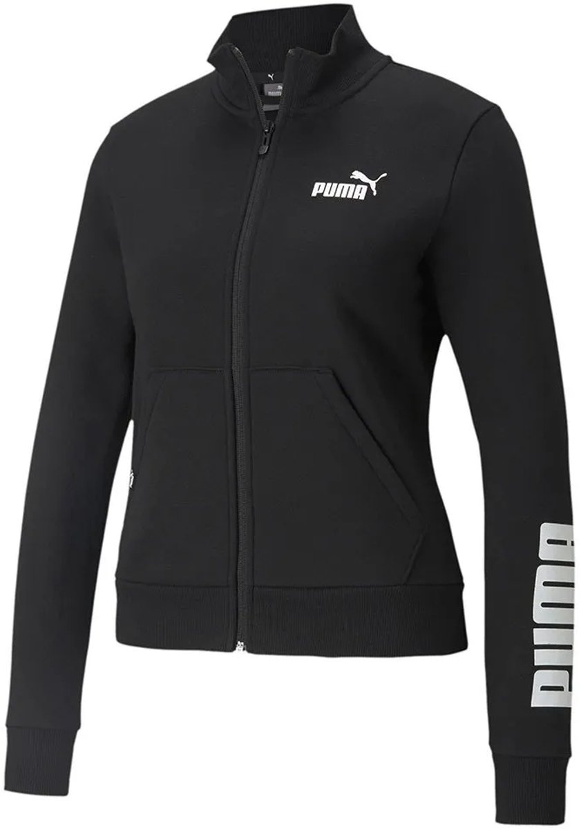 Puma Power Logo Jas S Vrouw Zwart