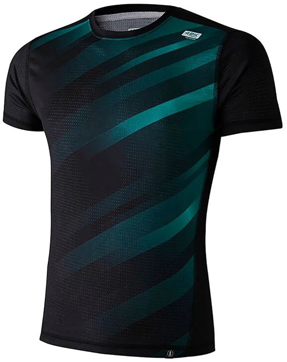 42k Running Elements Recycled T-shirt Met Korte Mouwen Zwart S Man