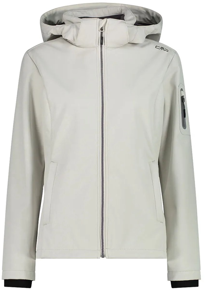 Cmp 39a5006 Softshelljack Beige L Vrouw