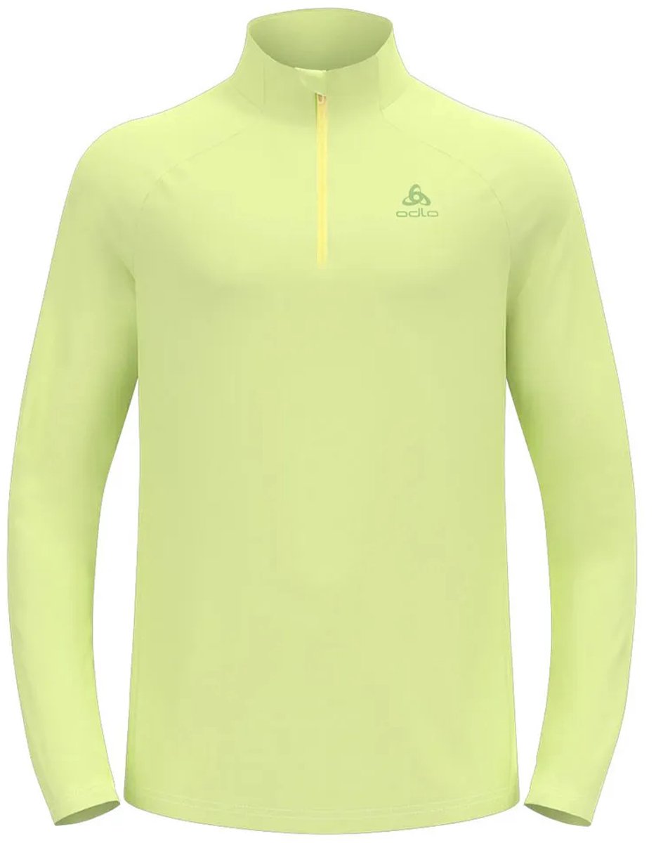 Odlo Essential Ceramiwarm Fleece Met Halve Rits Man Shadow Lime