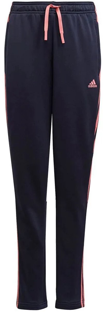 Adidas Designed To Move 3-stripes Broek 13-14 Years Meisjes Legend Ink / Hazy Rose