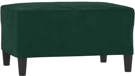 vidaXL - 3 pièces - Ensemble de salon - avec - coussins - velours - vert foncé