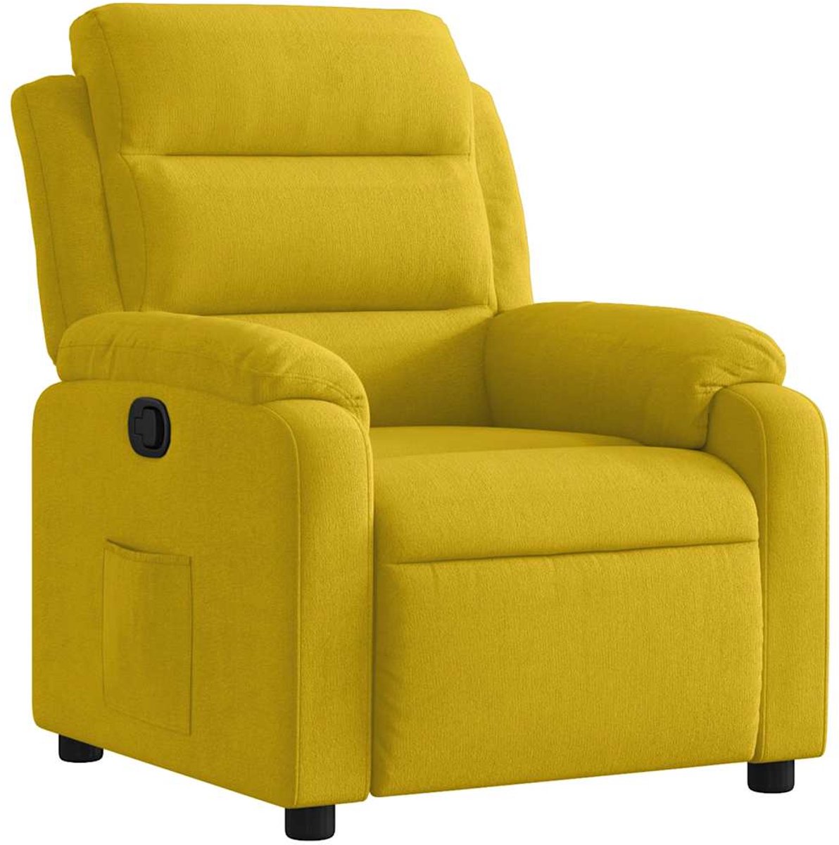 vidaXL Fauteuil - verstelbaar - fluweel - geel