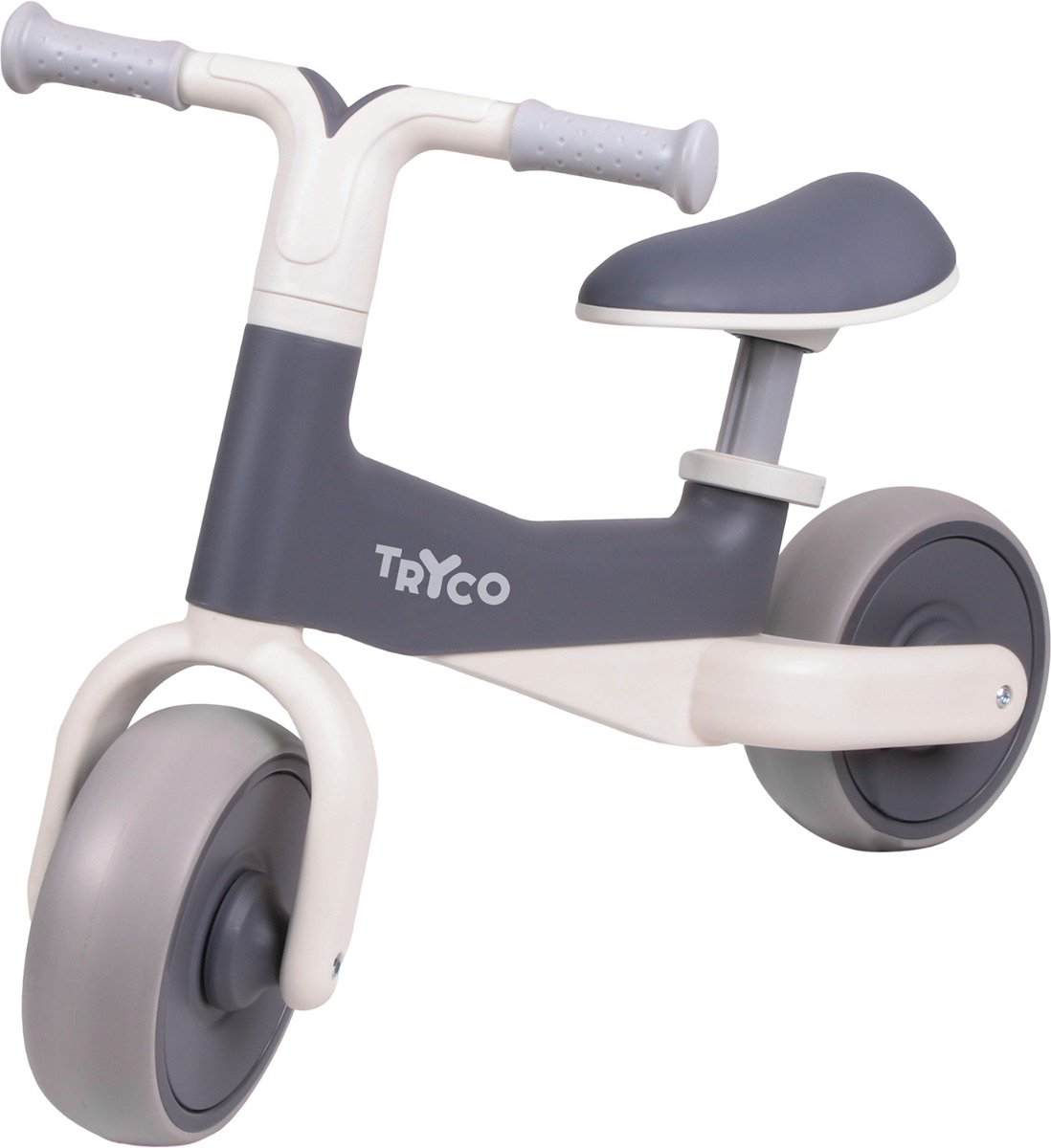 Tryco Bobbie Grey Loopfiets - Meisje & Jongen - Vanaf 1 Jaar - Ook voor 2 jaar, 3 jaar & 4 jaar