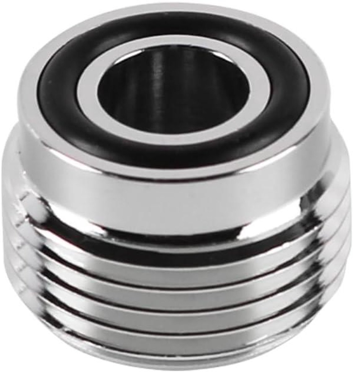 EGoods - Universele kraanadapter voor wasmachine, vaatwasser en tuingebruik - Slangschroefdraadaansluiting - Kraanbeluchteradapter - Zilverkleurig