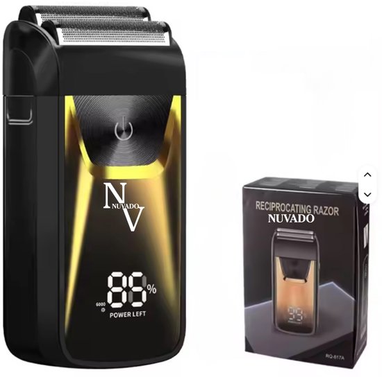 Nuvado Foil Shaver Dubbel - LED - Goud - Blade Elektrisch - Nuvado - €34,95