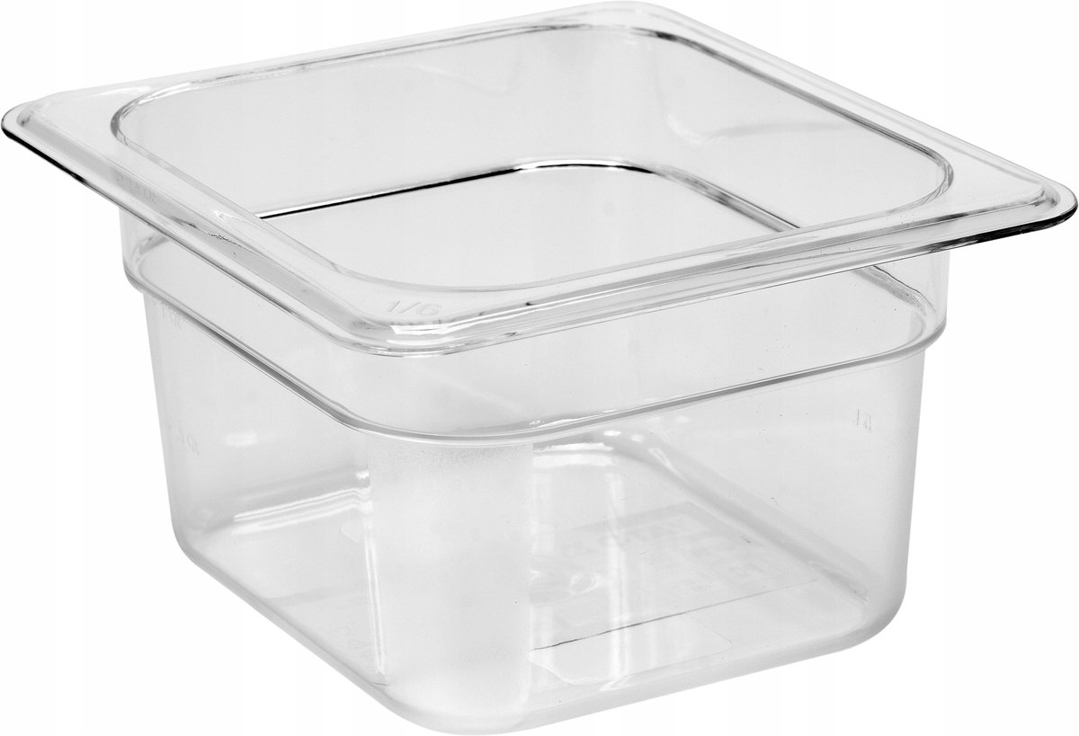 Gastronorm Bak 1/6 100mm Polycarbonaat - 1.5L