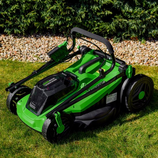 Garden Master® 40V Draadloze Grasmaaier - Dubbele 4Ah Accu en Lader inbegrepen - 43cm Maaibreedte - 50L Grasopvang - Verstelbare maaihoogte - Compact en lichtgewicht van GARDEN MASTER — afbeelding 3