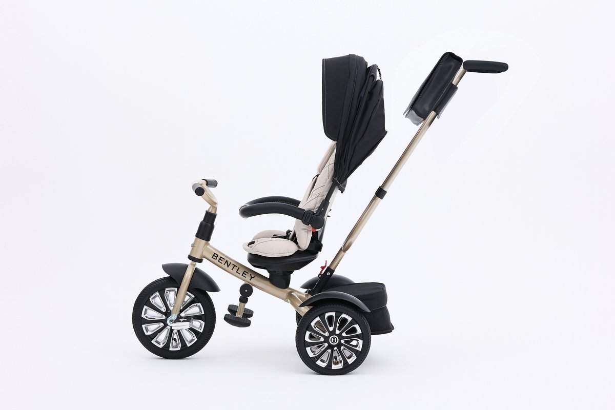 Bentley Trike 6-in-1 Driewieler en Buggy - Wit Satin - afbeelding 2