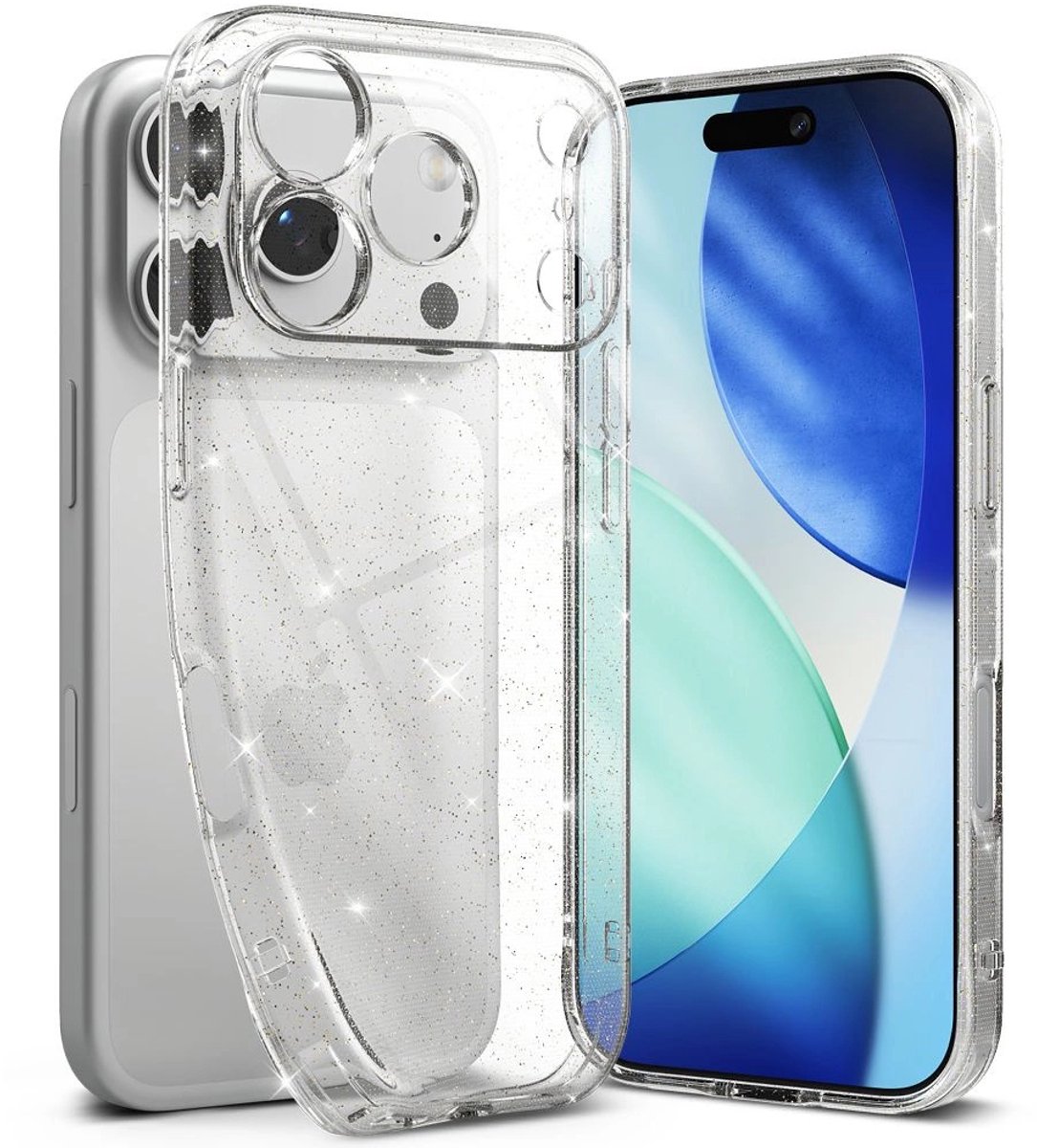 Ringke Air Hoesje Voor Iphone 17 Pro Max Transparante Glitterbescherming