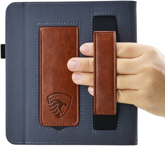 Hoesje Geschikt voor Kobo Libra Colour Sleepcover Jeans Style Hoes Grijs - ereader hoesje - cover van Colour Sleepcover — afbeelding 2