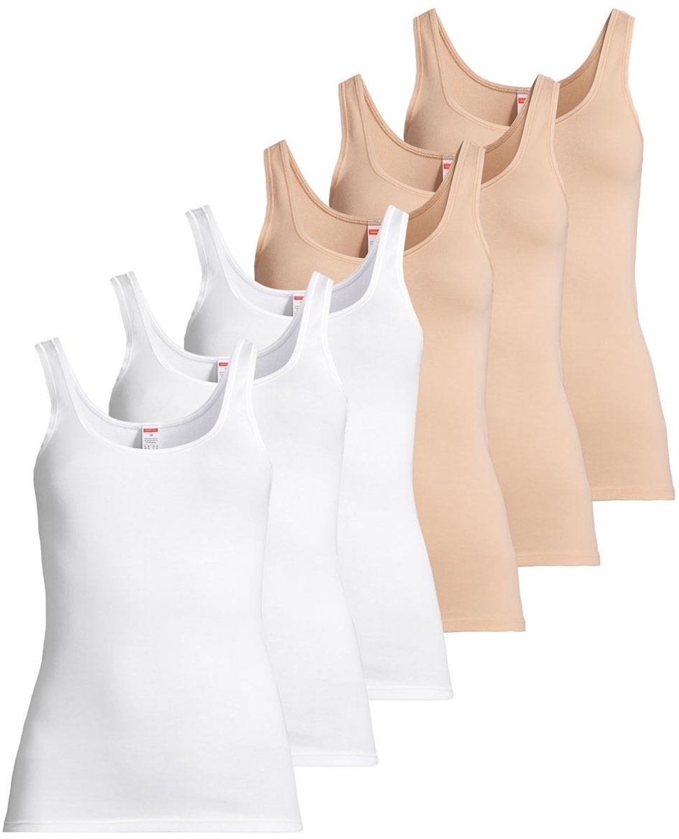Conta Dames onderhemd 6 pack fijnrib