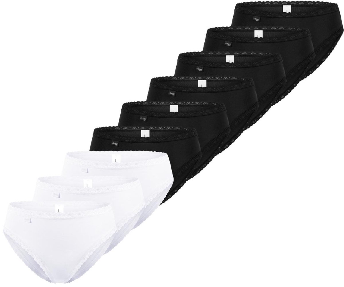 sloggi Dames tai slip 9 pack 24/7 Cotton Lace