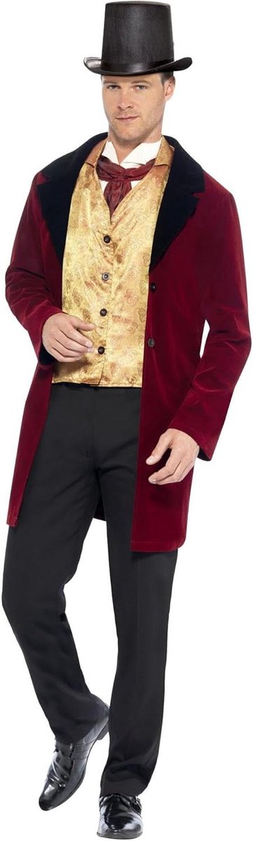 Provento - Pak Verkleedkostuum voor Heren - Edwardiaanse Stijl - Maat M