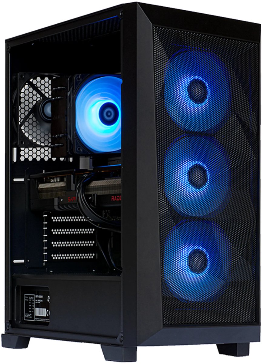 AMD Ryzen 5 7600X3D Game PC/ Streaming computer - Nvidia GeForce RTX 5060Ti 8GB – 32GB RAM – 2.0TB M.2 SSD – Win11 Pro - Breeze