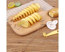 Tornado Spiral Potato Cutter - Manual Slicer - Fry Vegetable Spiralizer - Chips Maker - DIY Mandoline Slicers - Twister Grater Peelers