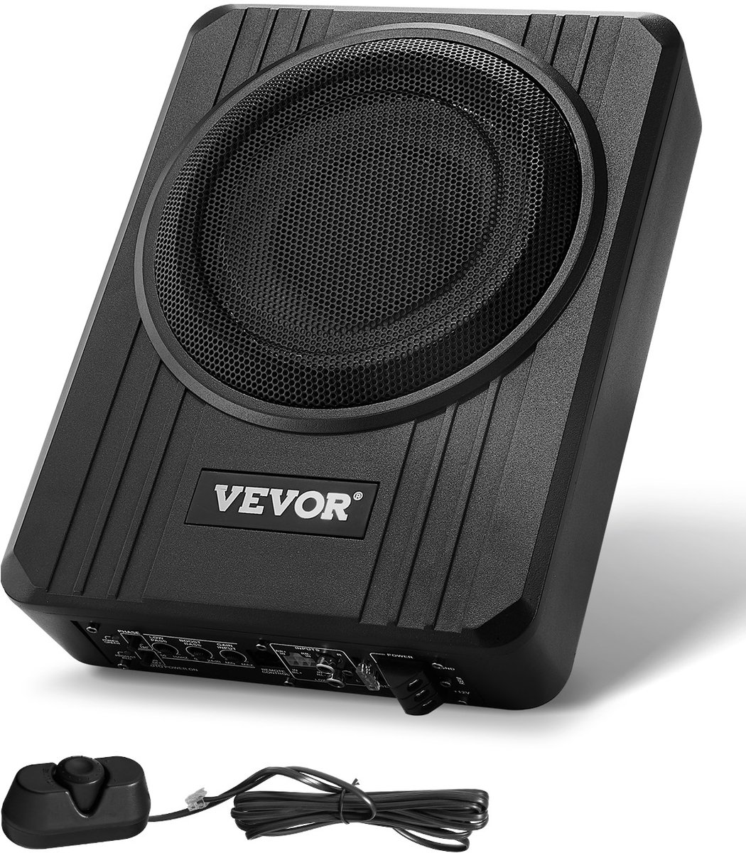 VEVOR Auto-Subwoofer Onder de Stoel 400 W Slank Actief Subwoofersysteem 203mm