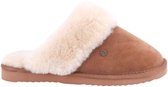 Warmbat Flurry Suede Dames Sloffen - Cognac