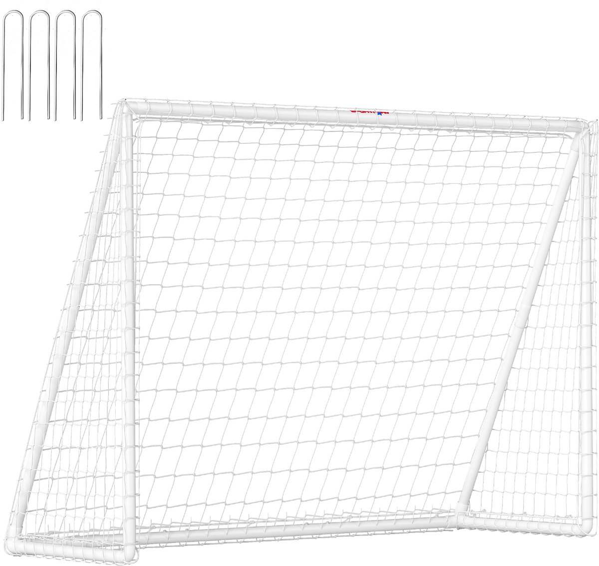 SPORTNOW Voetbaldoel Kunststof 240L x 90B x 180H cm Wit