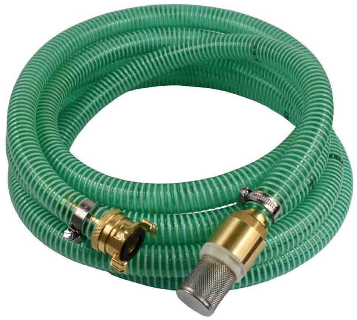 1"/25mm Zuig- + persslang met zuigkorf, terugslagklep + zuigkoppeling 25m