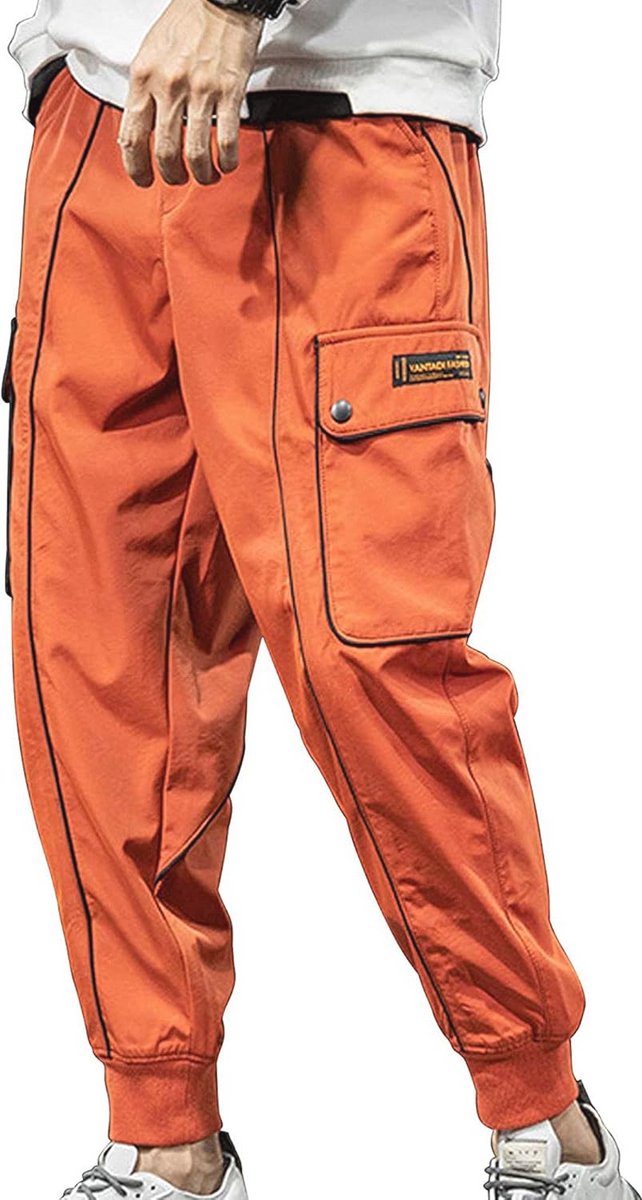Casual Harem Cargo Joggers voor Mannen - Streetwear Broek met Multi-Pockets