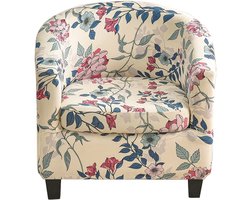 Tweedehands stijl kuipstoel slipcover met kussenhoes