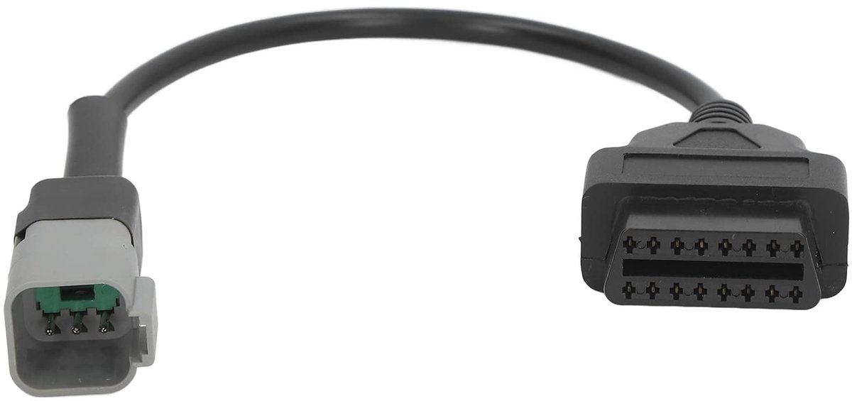 6 Pin To 16 Pin OBD2 Diagnostic Scanner Cable Adapter, OBDII Cable Replacement for CAN‑AM MOTO ATV UTV Motorcycle Bike