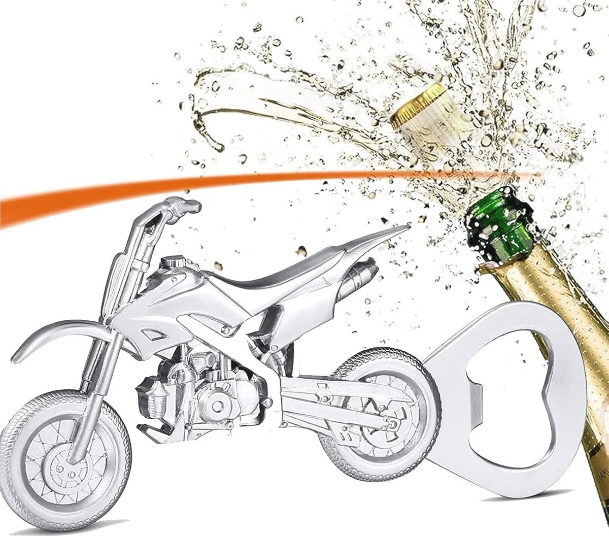 Vintage Motorfiets Flesopener - Unieke Bier Flessenopener voor Thuisbar en Feesten