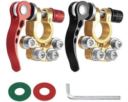 Accupoolklemmen Set voor Auto en Schepen - Snelsluiting, 12/24 V, Corrosiebescherming