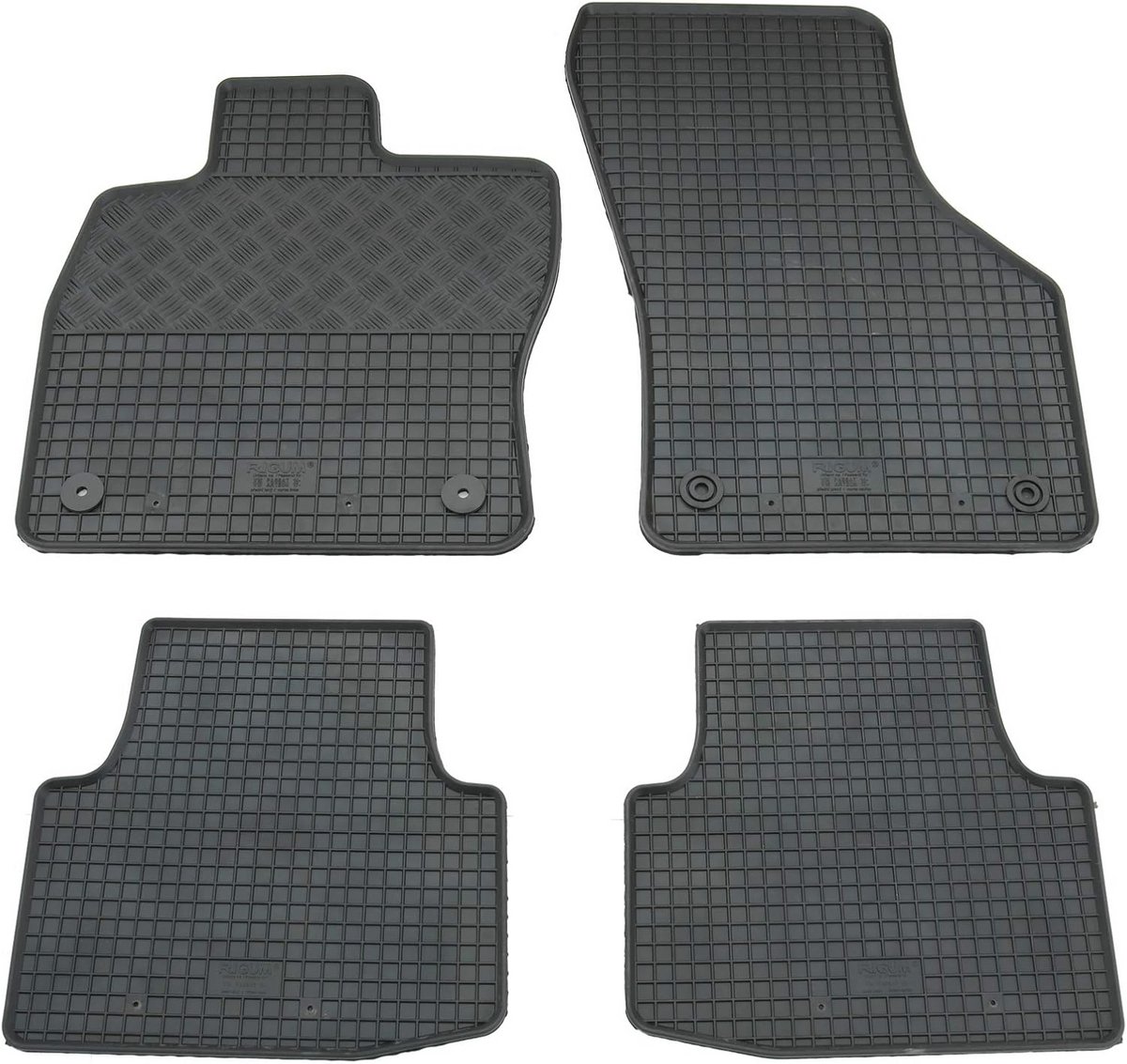 Rubbervloermatten - Set van 4