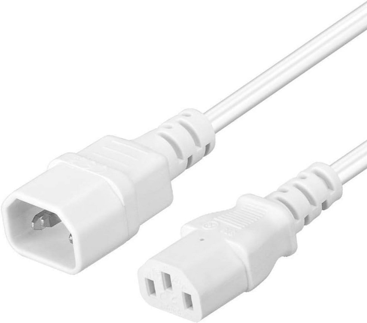 Koelapparaatverlenging 230V 2m voor PC - IEC 320 C13 naar C14 Stroomkabel