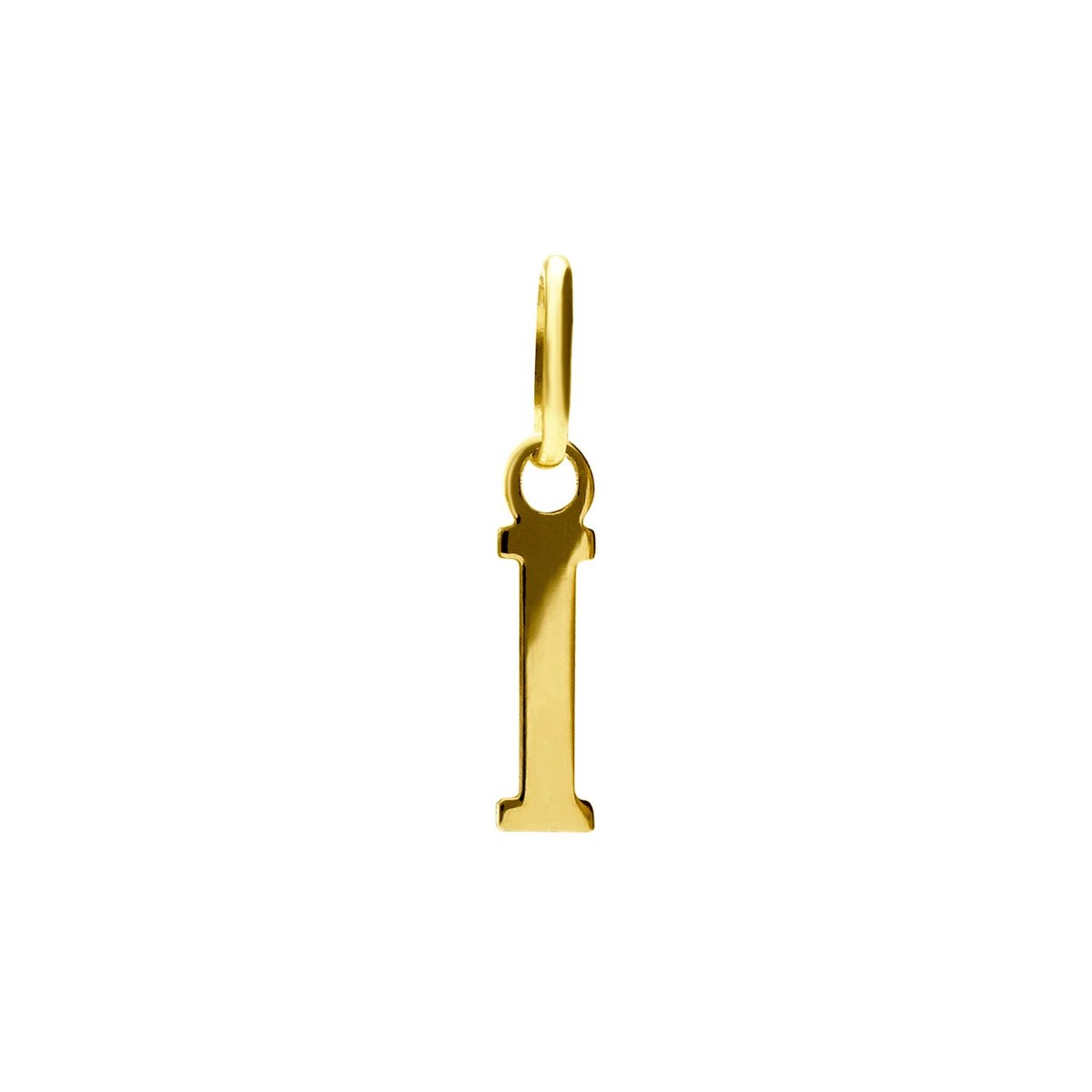 Lucardi Dames 14 karaat gouden letter hanger alfabet - Hanger - 14 Karaat Goud - Goud
