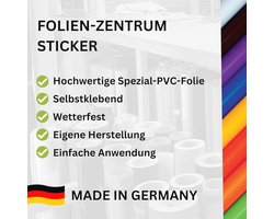 Autosticker Set - 6 Stuks met IJzeren Kruis en Belettering voor Auto Tuning