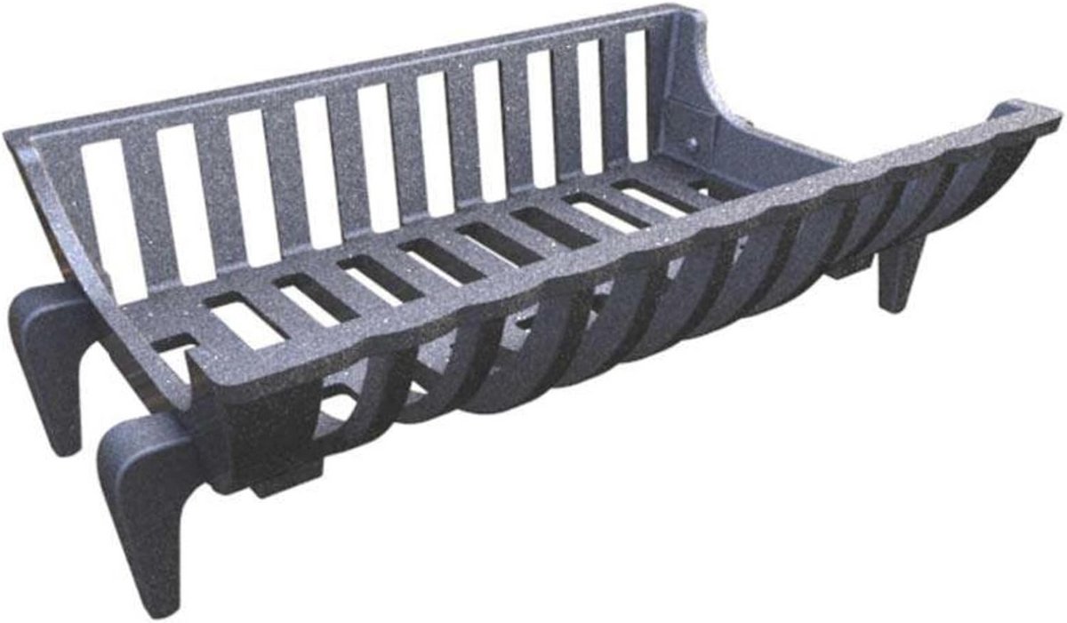 Gietijzeren Brandhoutrek met Modern Design - 45 cm Hoog, 42,5 x 28,5 x 15 cm