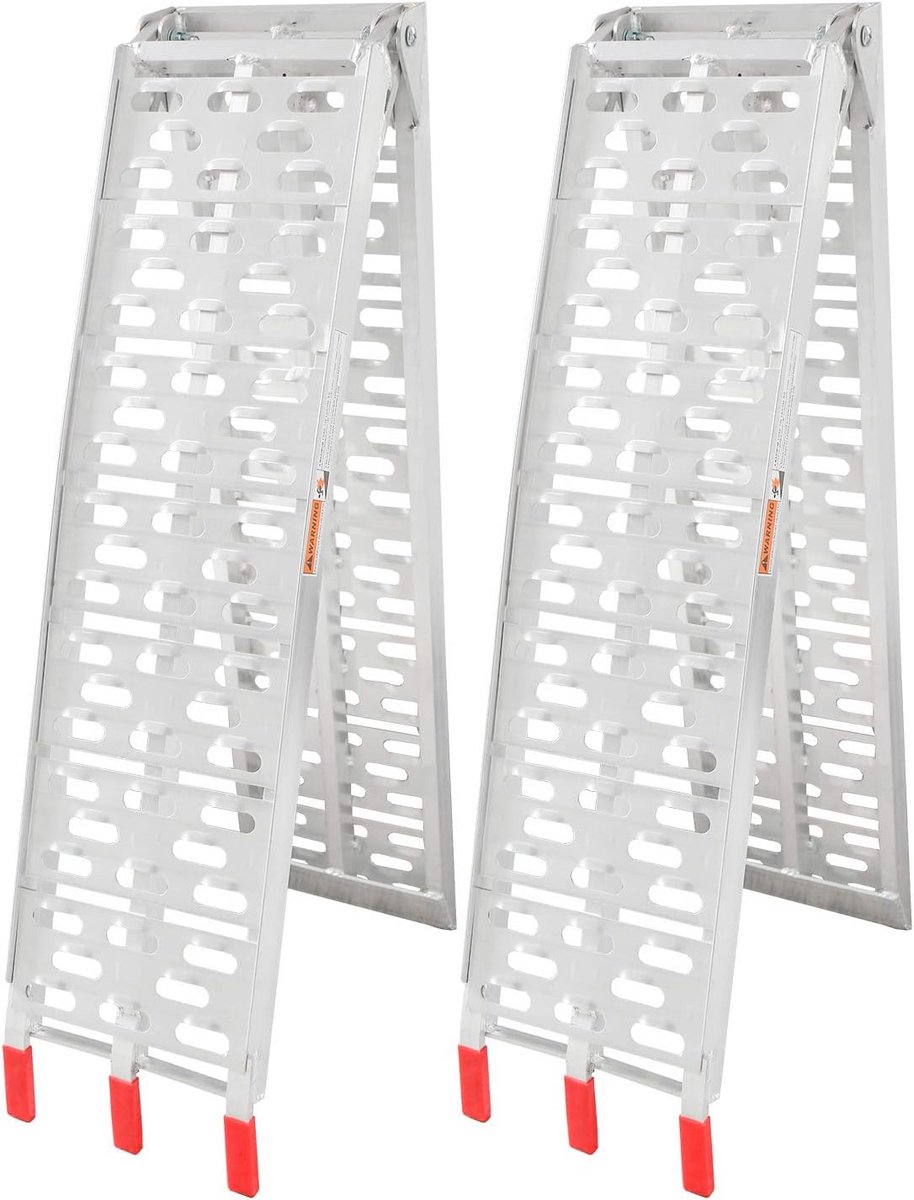 Inklapbare Oprijplaat 680 kg - Aluminium Laadrail met Antislip - 2 Stuks