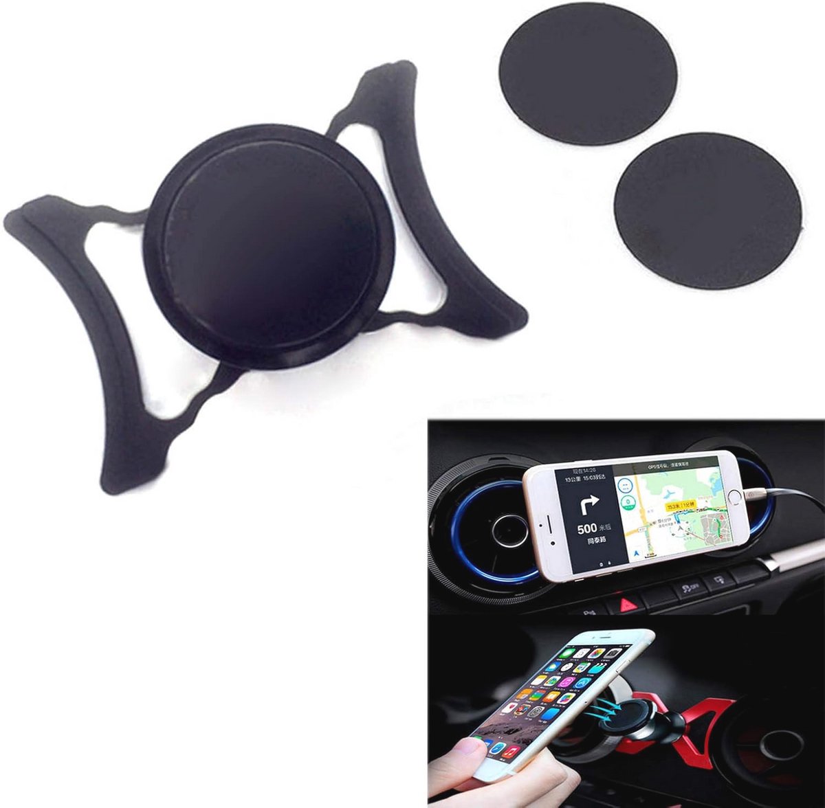 360-Graden Rotating Auto Air Vent Telefoon Houder voor Mobiele Apparaten