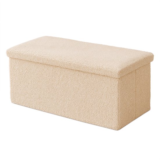 Banc - beige - 76 x 38 x 38 cm - pour hall