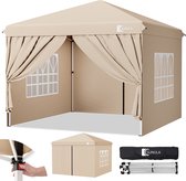 Sekey Tuinpaviljoen, 3 x 3 m, waterdicht, pop, opvouwbaar, 3 x 3 m, met