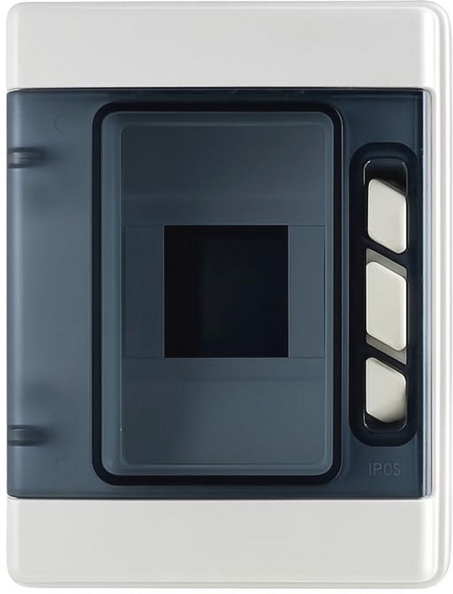 Elekro Verdeelkast voor Binnen en Buiten - IP65, Waterdicht, Robuuste Montage voor 4 Modules