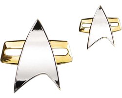 QMx STR-0049 Star Trek Voyager Magnetische Communator Badge Goud, Standaard