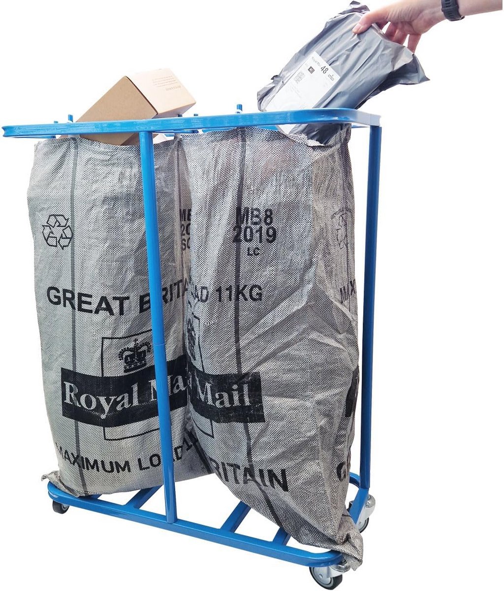 Dubbele Postzak Sorteren Trolley
