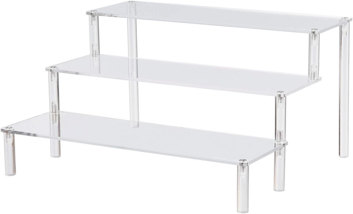 Transparante Acryl Display Voor Cupcakes - 3 Etages Dessertstandaard