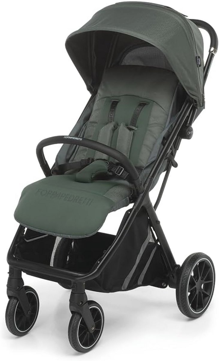 Compacte kinderwagen voor kinderen 0-4 jaar, zelfstaand, UPF50+, waterdicht, draagbaar, groen