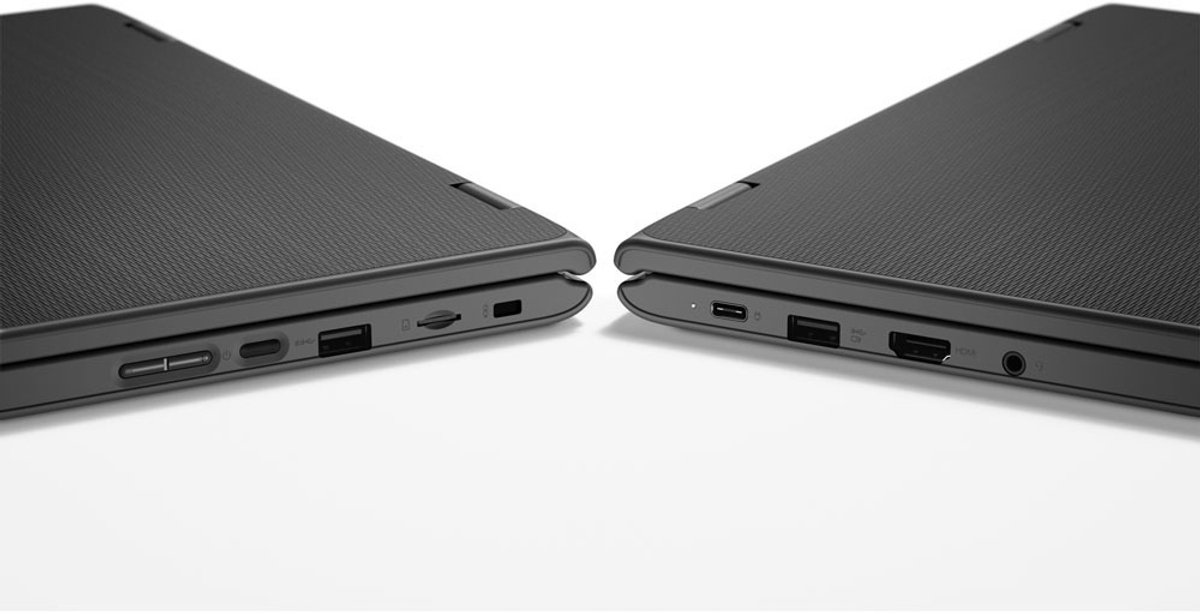 Lenovo 300e (AMD) AMD 3015e Laptop 29,5 cm (11.6") 4 GB - 64 GB - Wi-Fi 5 (802.11ac) Windows 11 SE Zwart — afbeelding 3