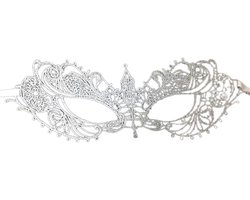Puntige Kant Masker Mode Vrouwelijk Gezichtsmaske voor Feest Kostuum Bal (Goud)