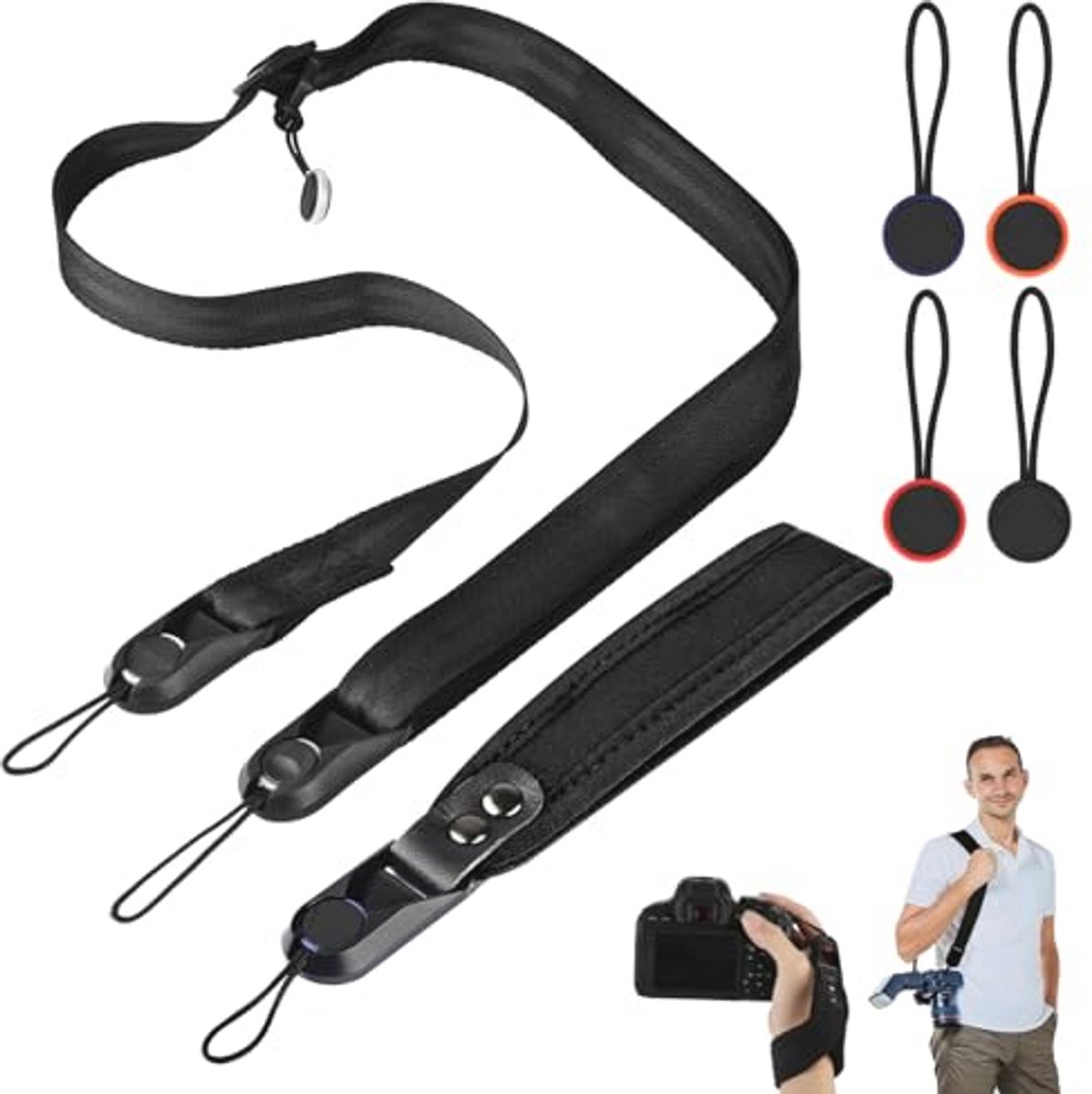 Camera Accessoires: 6 Stuks Snelsluiting Riemen Voor Spiegelreflex- en Digitale Camera's