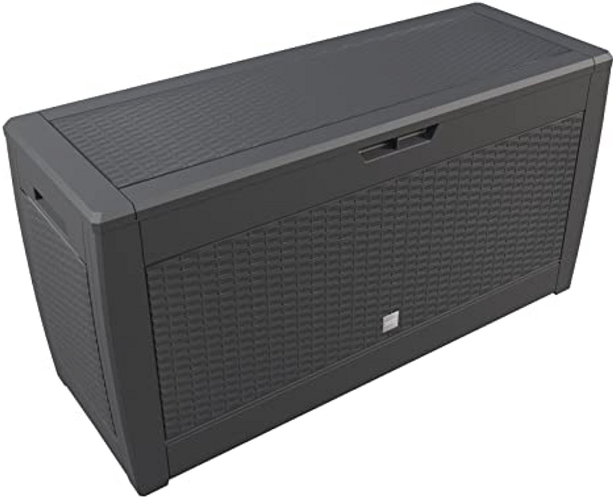 Rollende Opbergdoos voor Tuin - 310 Liter Rattan-look - Ideaal voor Kussens en Accessoires