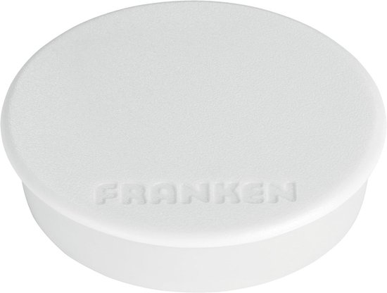 FRANKEN Ronde Magneetjes 10 Stuks – 13 Mm, Wit, Geschikt Voor Whiteboard, Koelkast Of Magneetbord 2 miniatura
