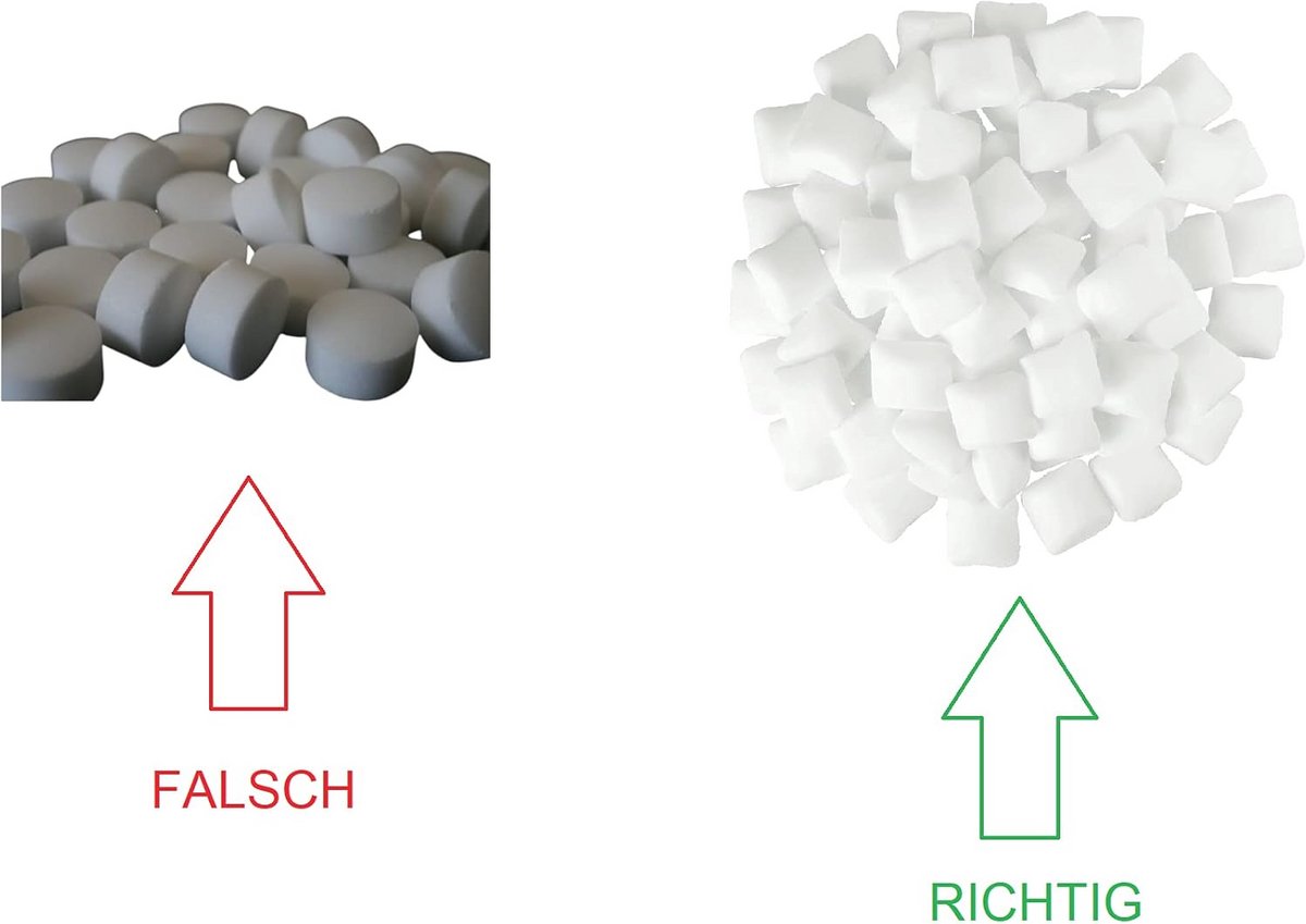 3-delige set regeneratietabletten voor zachtwaterinstallaties - 25 kg